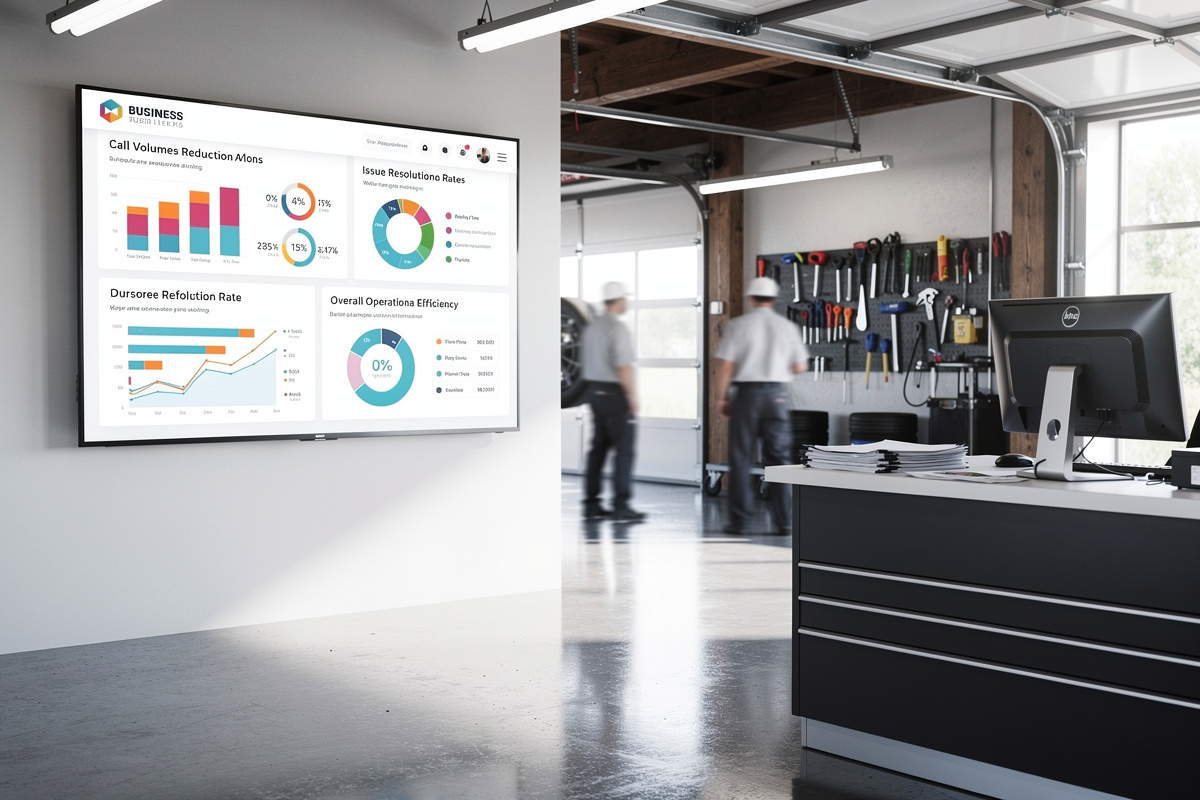 Mesure du ROI d’un chatbot service client en garage avec tableau de bord analytique