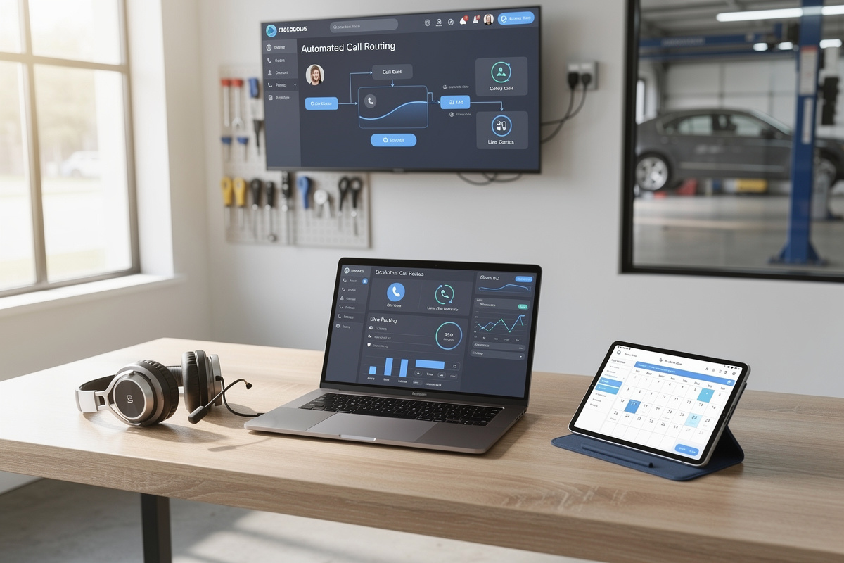 Outils digitaux pour la gestion appels entrants dans un garage moderne
