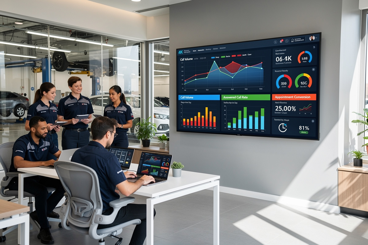 Tableau de bord KPI pour piloter la gestion appels entrants en garage