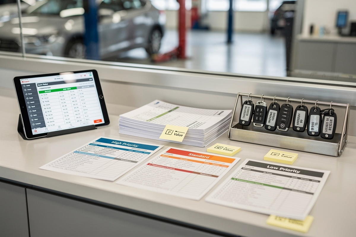 Priorisation des appels manqués en garage selon l’urgence et la valeur du lead