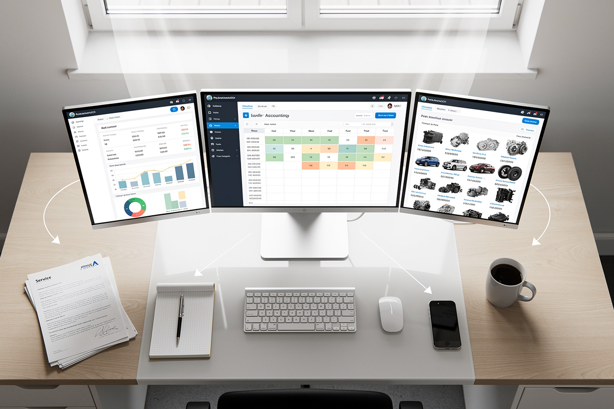 Intégrations clés d'un logiciel gestion garage : comptabilité, prise de RDV et catalogue pièces connectés