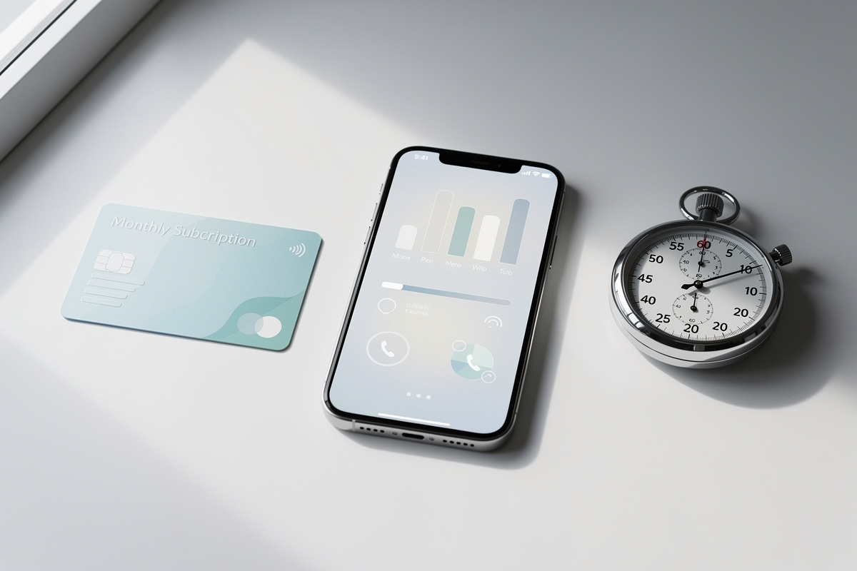 Trois modèles de permanence telephonique prix illustrés par forfait, appel et minute