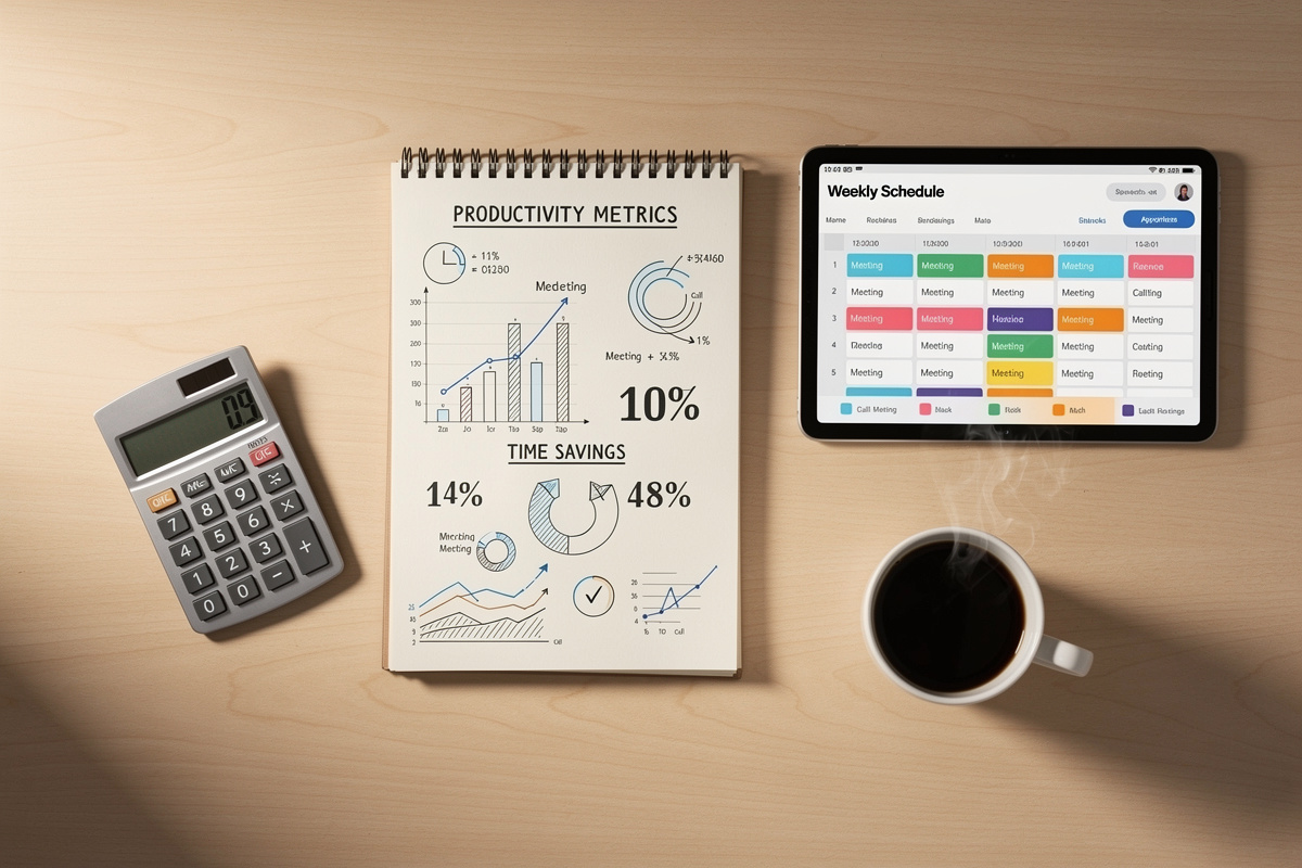 Tableau de bord de réservation en ligne affichant un planning garage optimisé et des indicateurs de gain de temps
