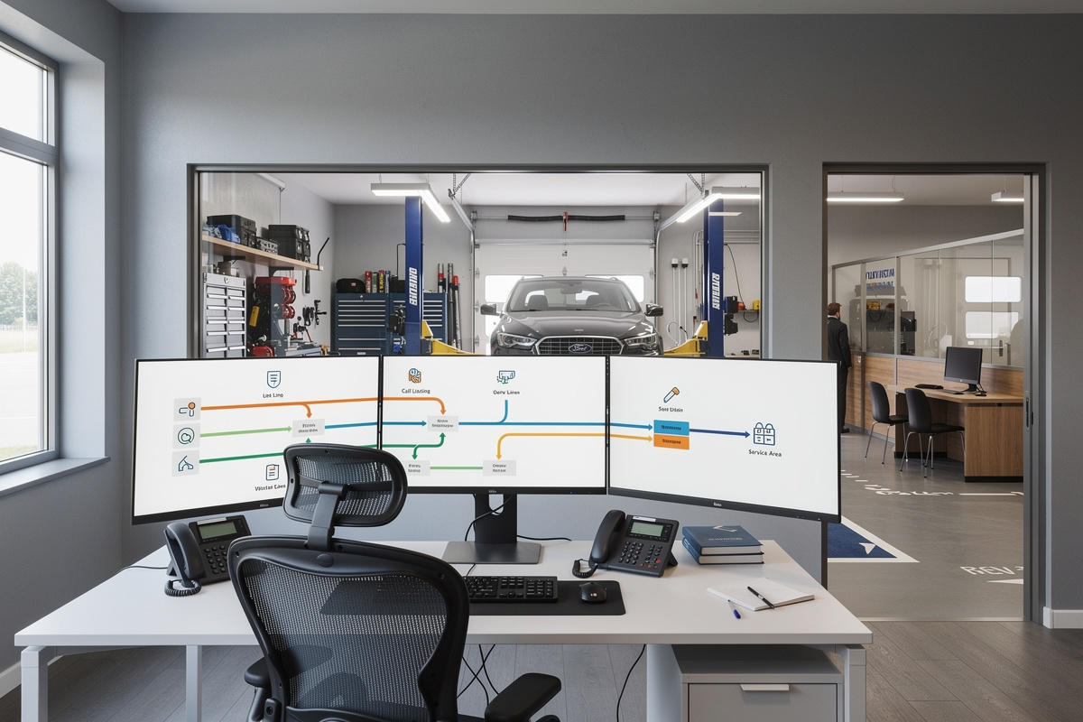 Routage automatique des appels vers les bons services du garage