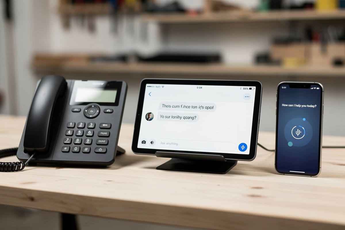 Comparaison des trois types de solutions téléphoniques pour garage : VoIP, assistant IA et standard virtuel