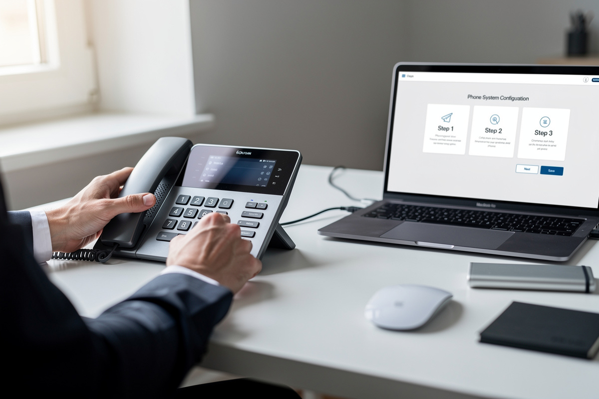 Installation d'un standard téléphonique garage en quelques étapes simples sur ordinateur portable