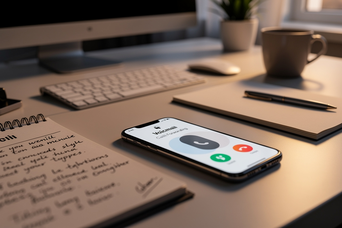Accueil téléphonique entreprise hors horaires avec message vocal et collecte d’informations sur smartphone