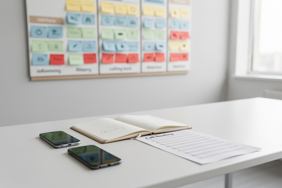Accueil téléphonique entreprise : tableau d’organisation simple pour informer, filtrer, rappeler et orienter les appels