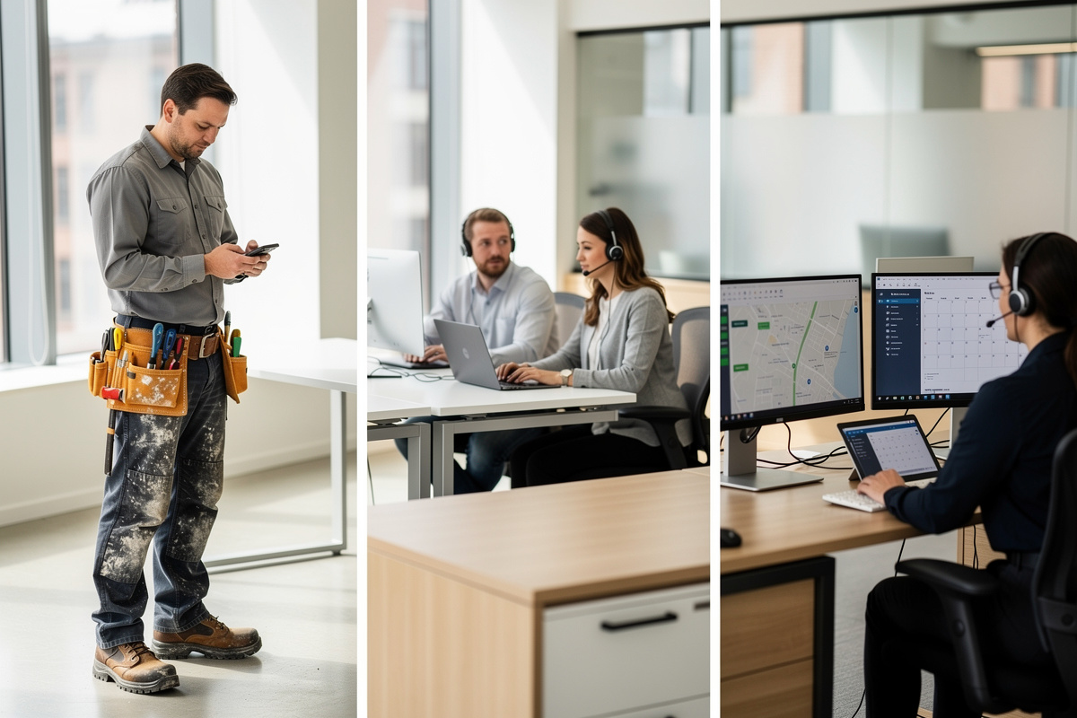 Assistant vocal IA adapté à différents profils d’entreprise, du solo artisan à la petite équipe administrative.