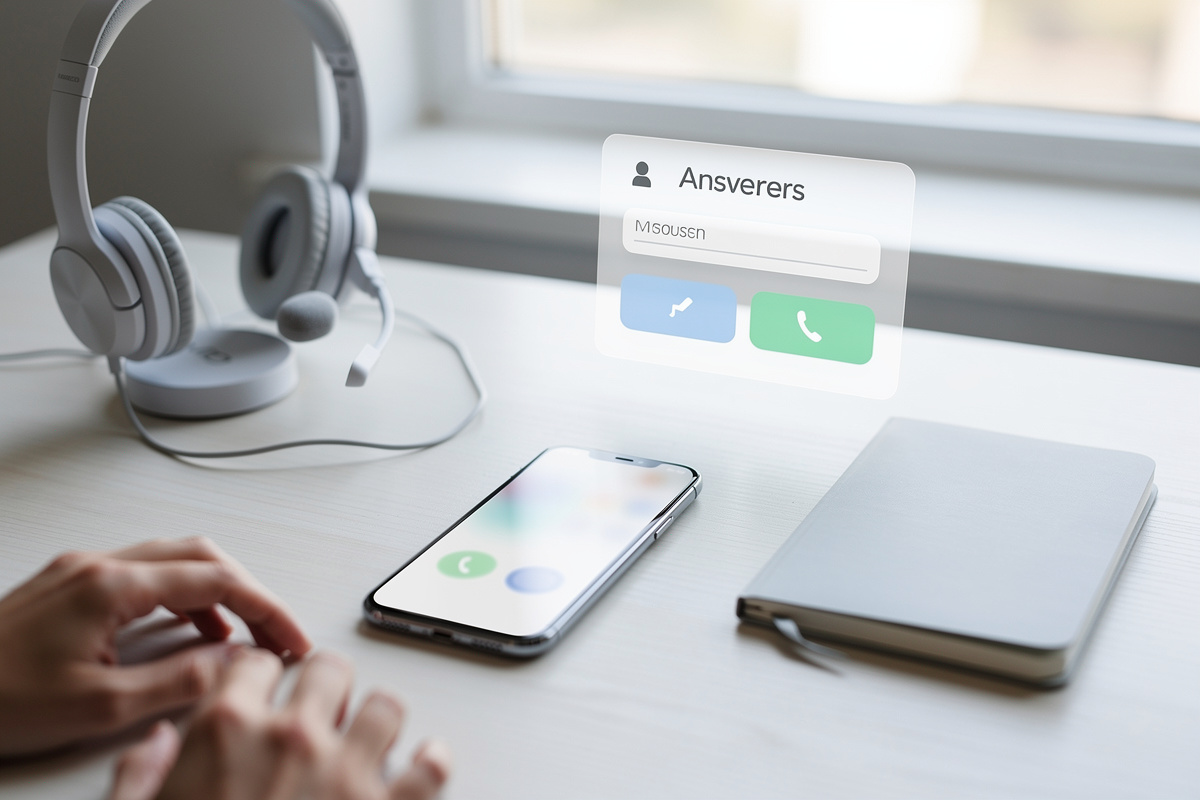 Assistant vocal IA gratuit dans un espace de travail simple et épuré