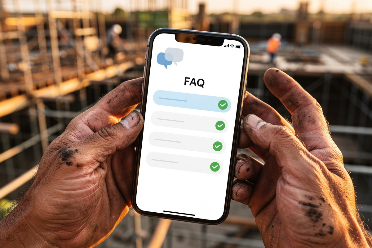 Artisan consultant les questions fréquentes sur le prix d'un assistant vocal IA entre deux chantiers