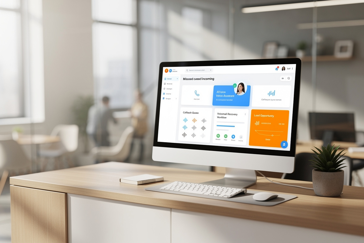Assistant vocal IA qui récupère les appels manqués et relance les opportunités