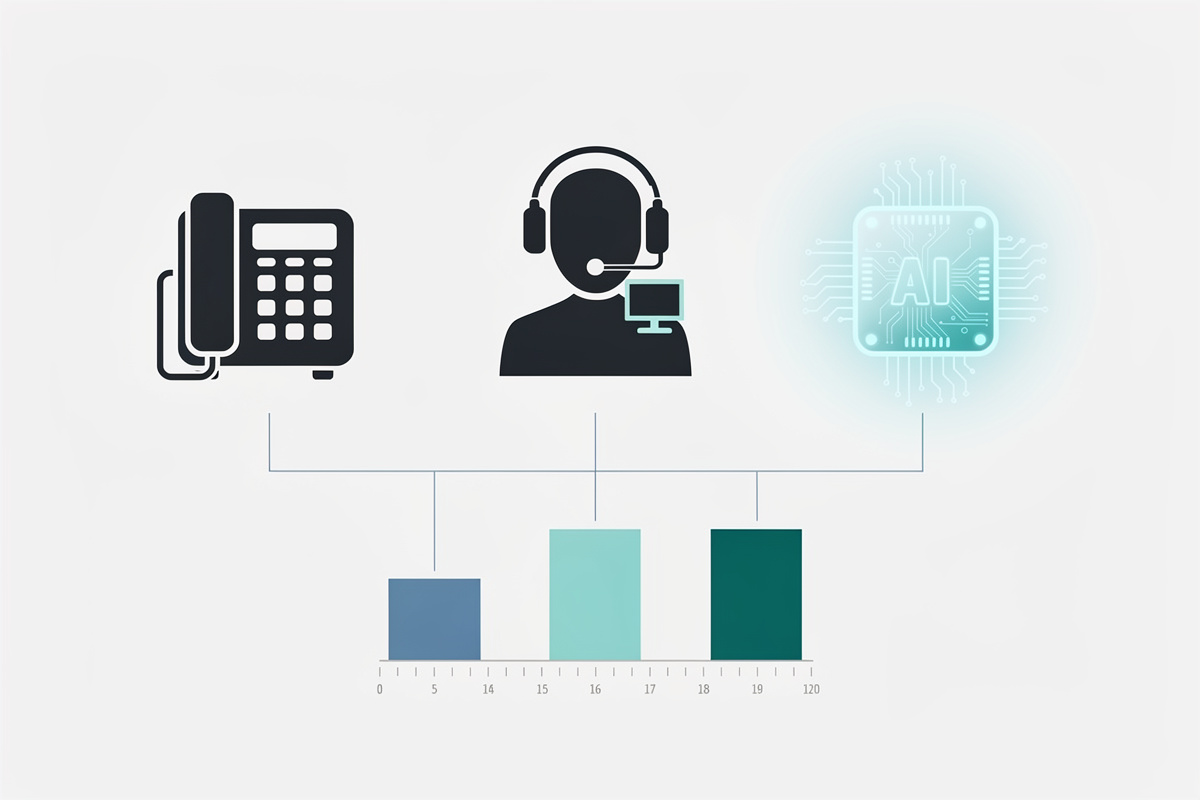 Comparatif ROI entre permanence externalisée, secrétaire interne et solution IA téléphonique