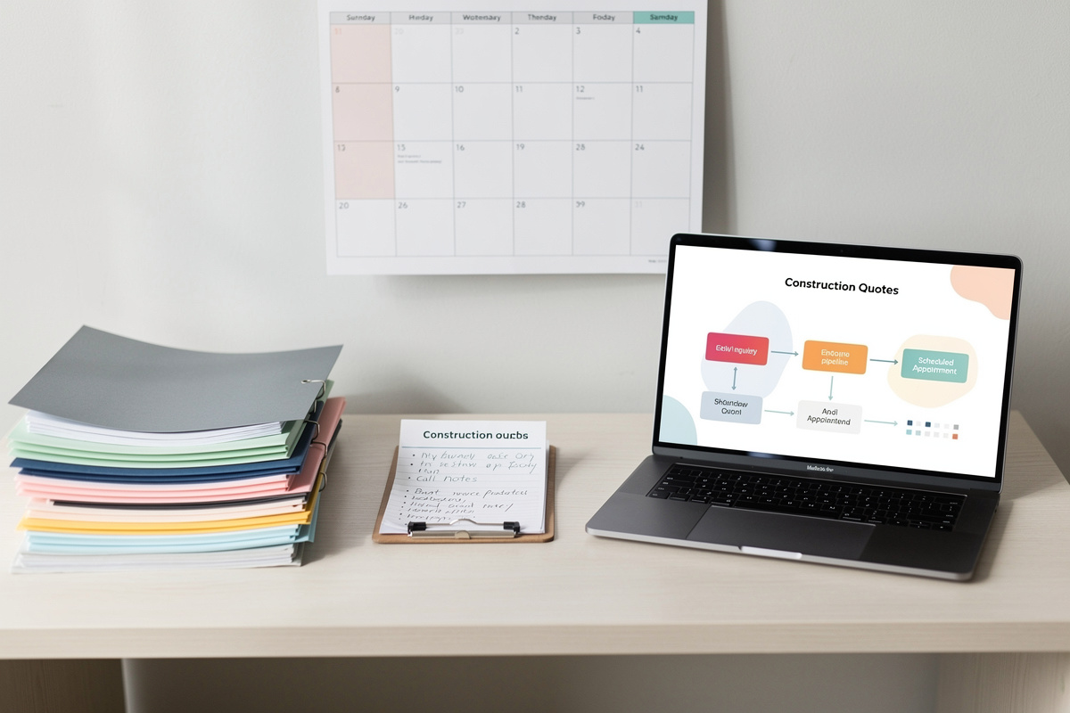 Processus simple de qualification devis avec dossiers, agenda et suivi commercial