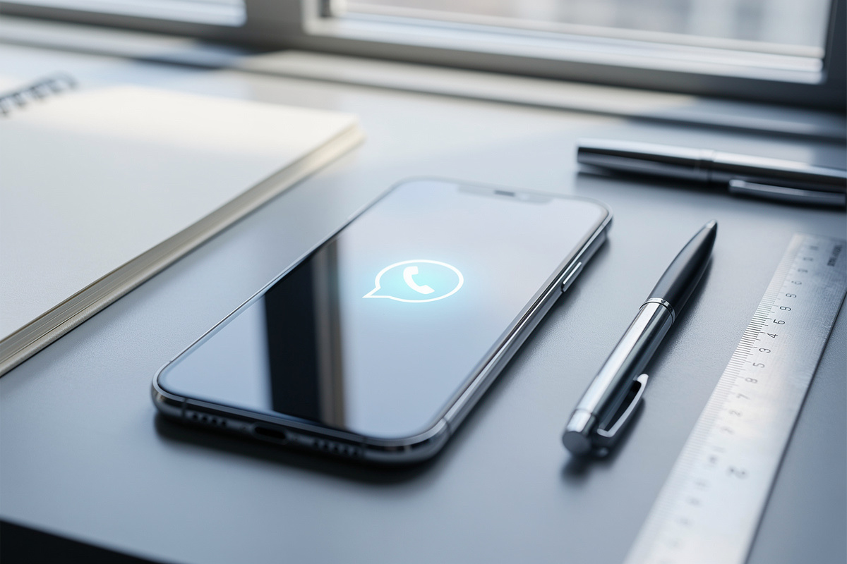 Téléphone et carnet sur un bureau pour illustrer une réponse rapide dans la relation client.