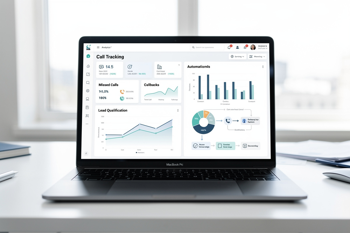 Tableau de suivi des appels et automatisations pour améliorer un repondeur professionnel.