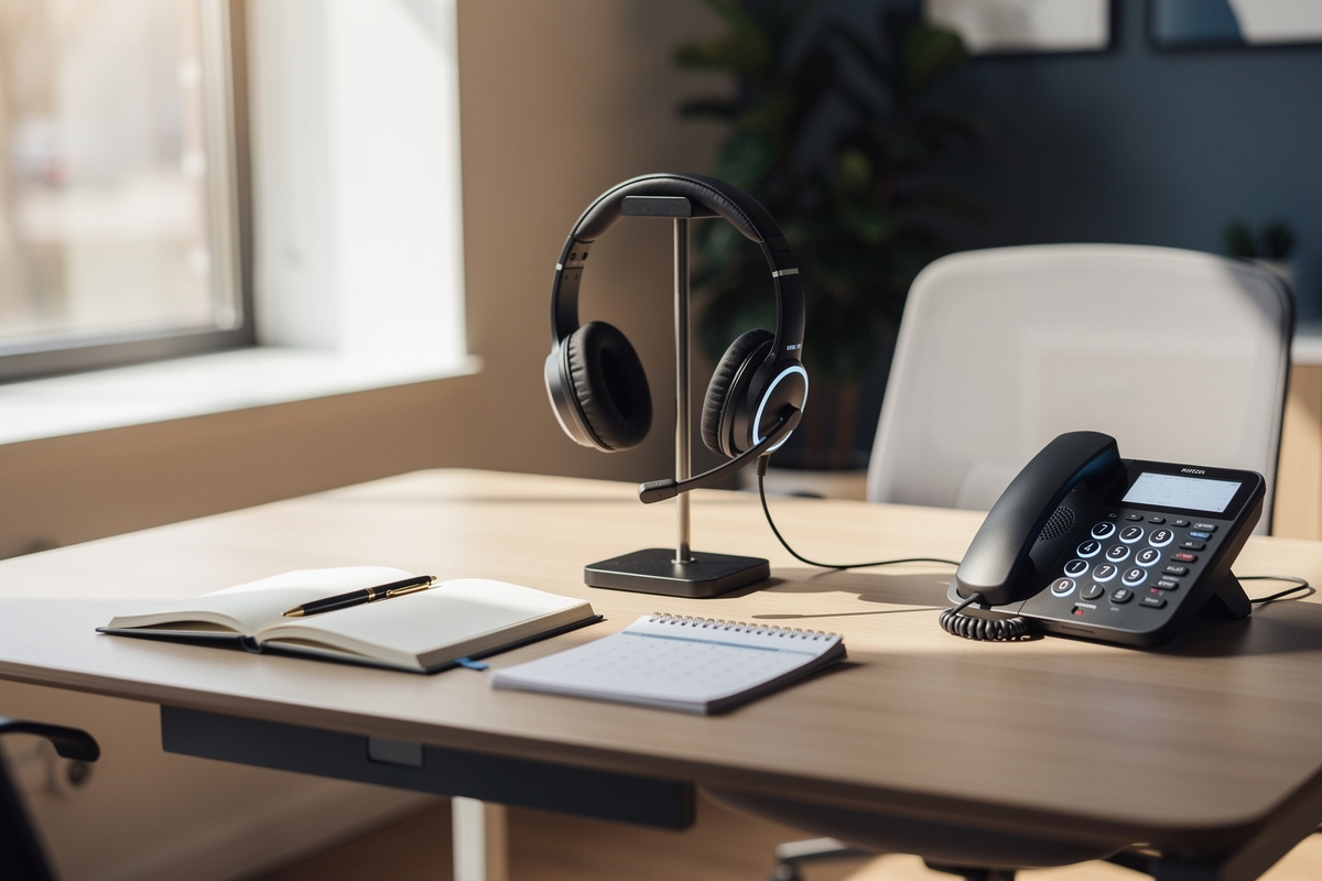 Secrétariat externalisé avec ambiance rassurante pour gérer les appels sensibles