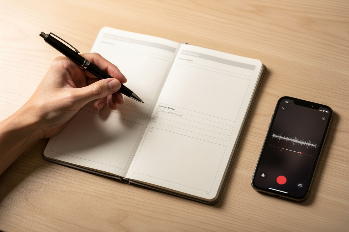 Script de message d'accueil structuré pour configurer un répondeur professionnel efficace