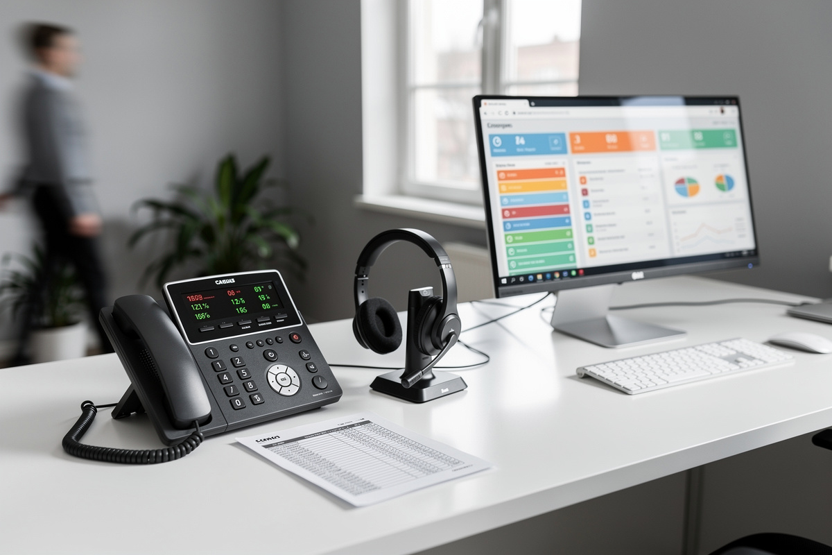 Accueil téléphonique avec répondeur professionnel et secrétariat externalisé dans un bureau de PME