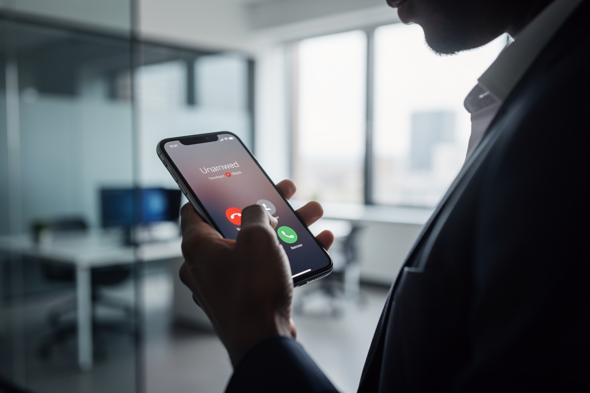 Client raccrochant après un transfert appel mal configuré, illustrant une erreur courante qui fait fuir les prospects