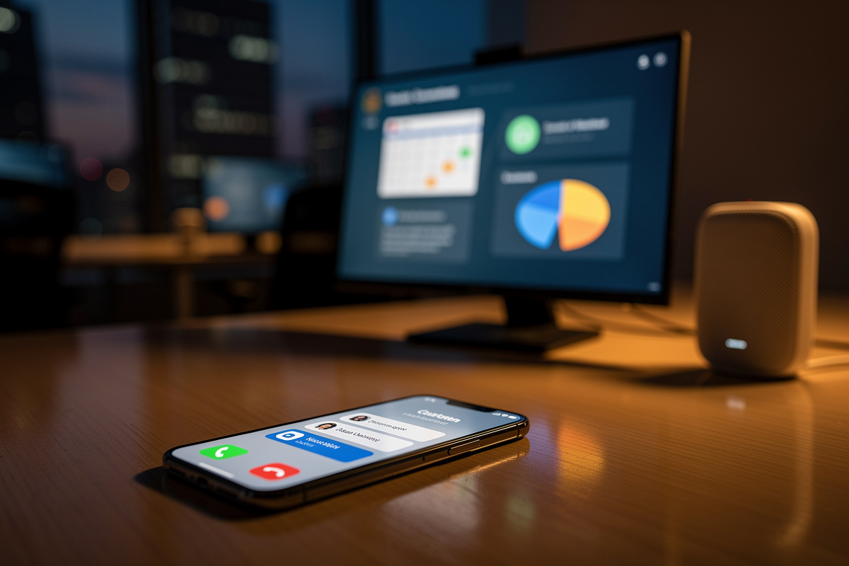 Assistant vocal IA 24/7 qui répond aux appels manqués en dehors des horaires de bureau et prend les rendez-vous.