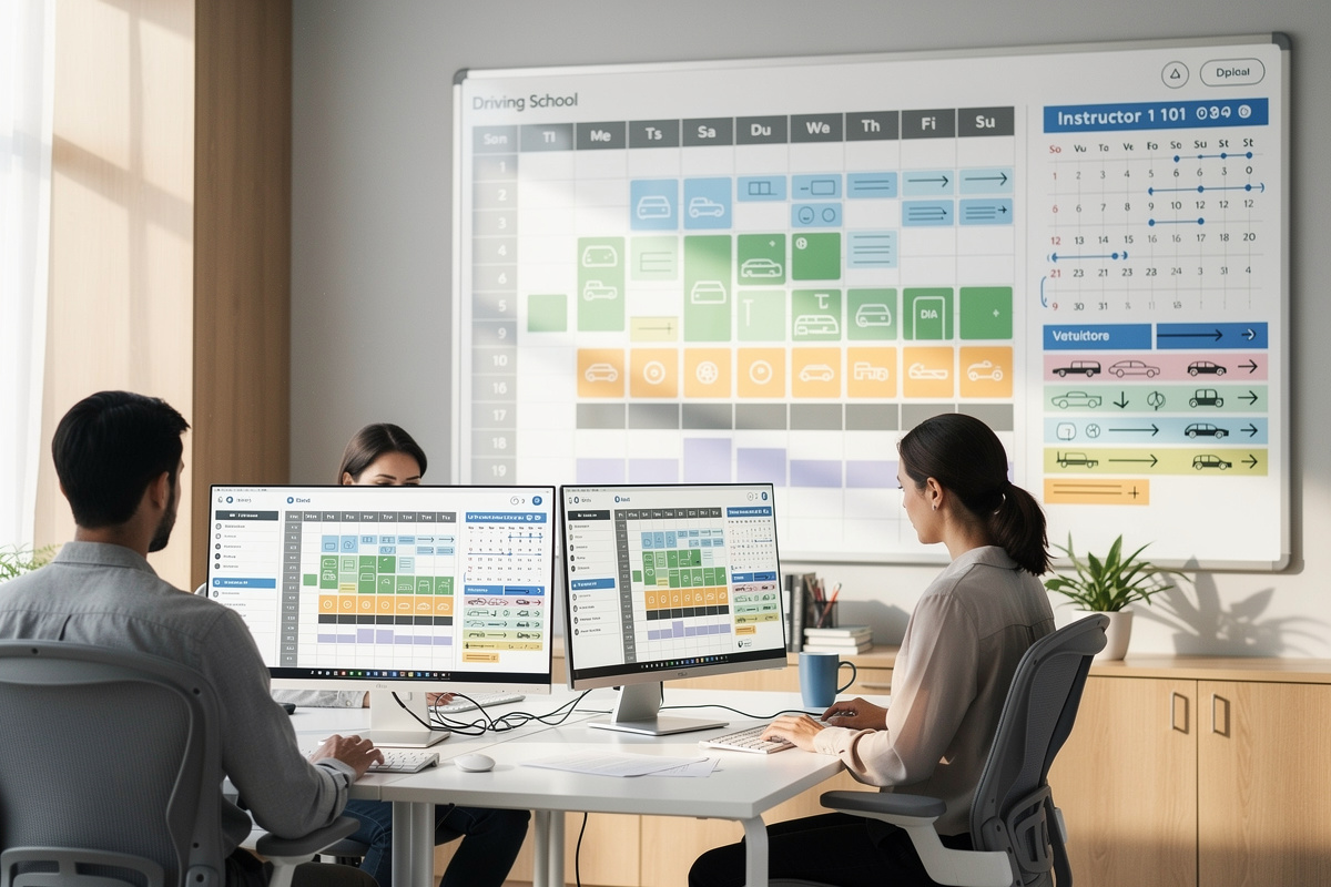 Planning intelligent d’auto-école avec règles métier pour l’automatisation rendez-vous