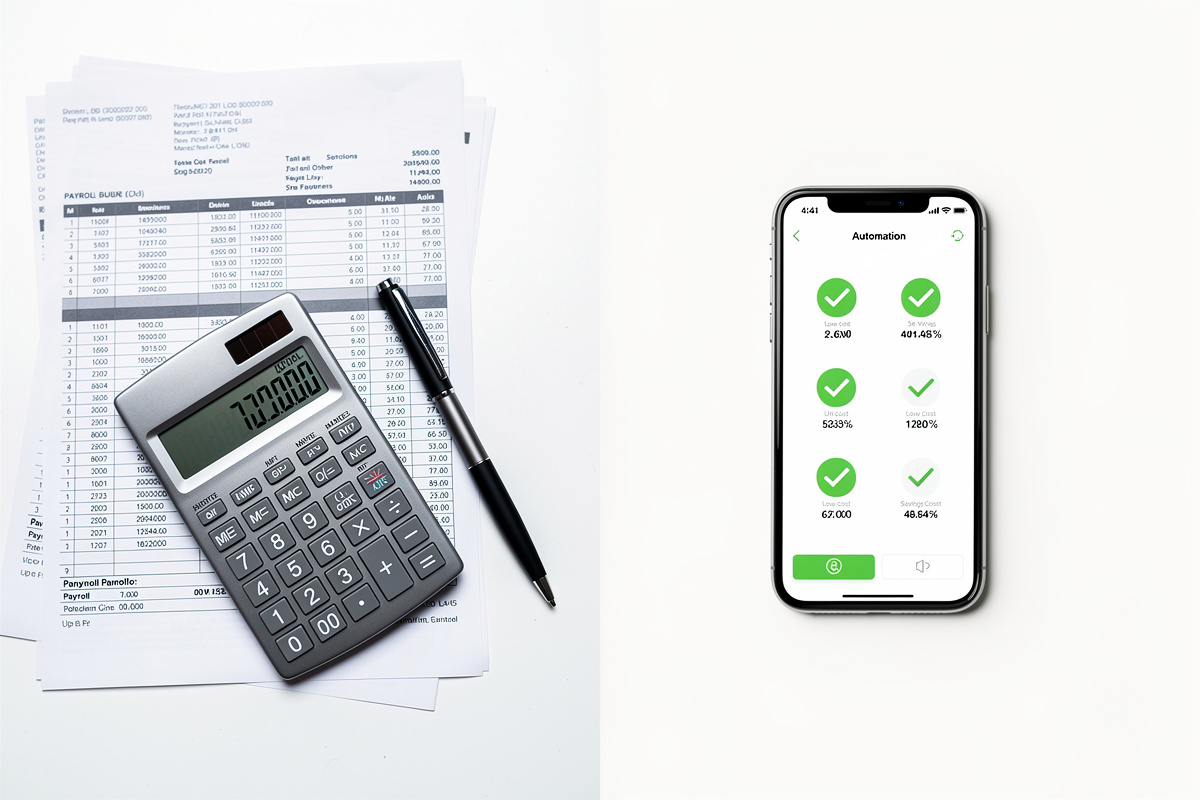 Comparaison visuelle entre coût d'une secrétaire humaine et solution d'automatisation pour auto-école