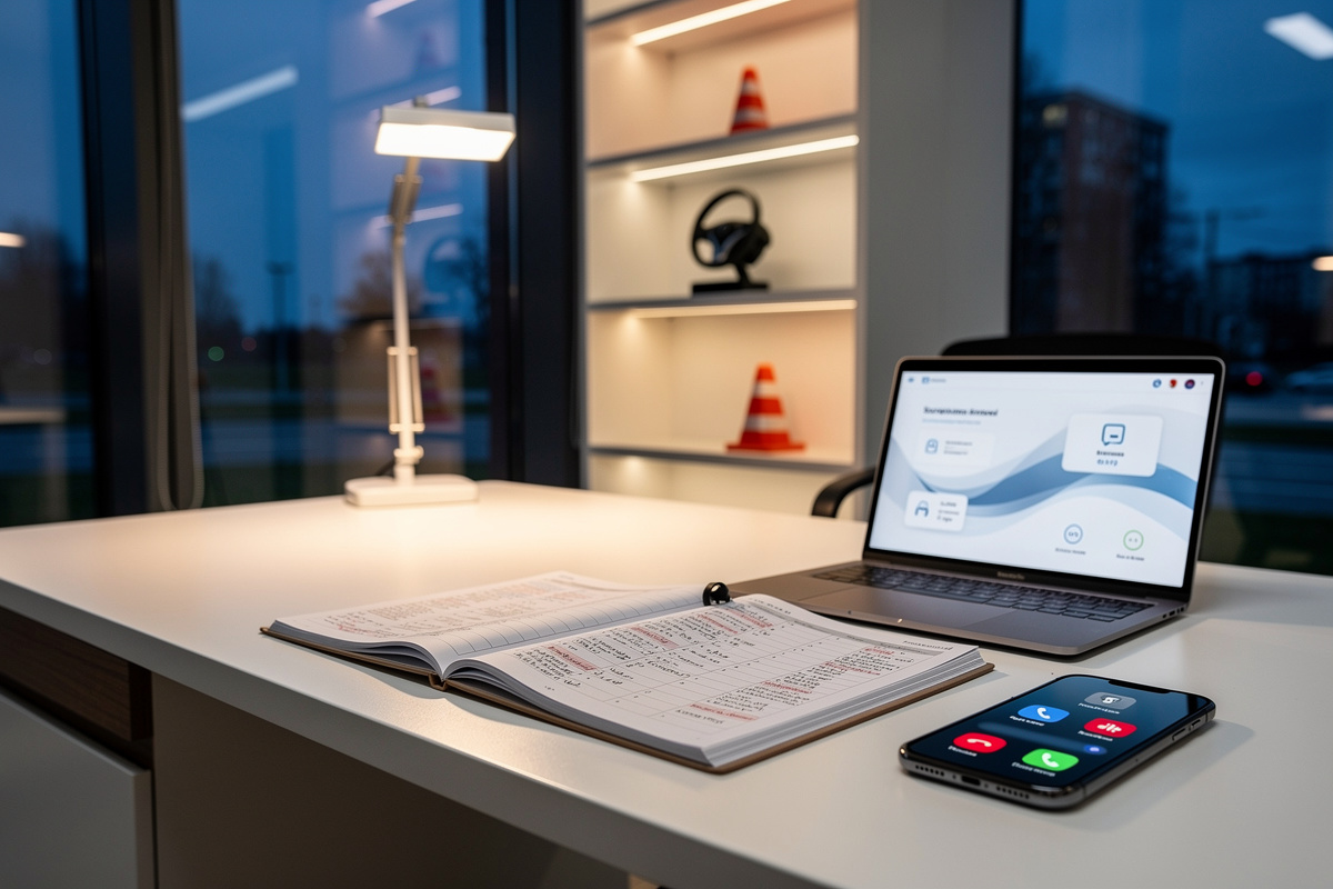 Appels manqués auto-école gérés en dehors des horaires grâce à l’automatisation secrétariat téléphonique auto-école