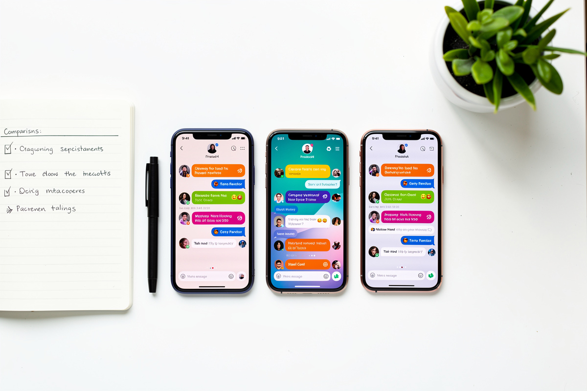 Comparatif de trois interfaces de chatbot sur smartphones pour choisir l'outil adapté à une auto-école