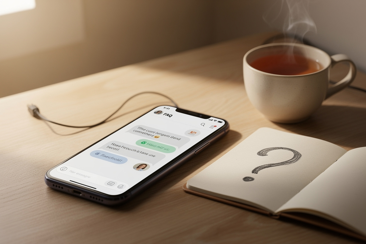 Réponses aux questions fréquentes sur le chatbot pour auto-école affiché dans une interface de messagerie