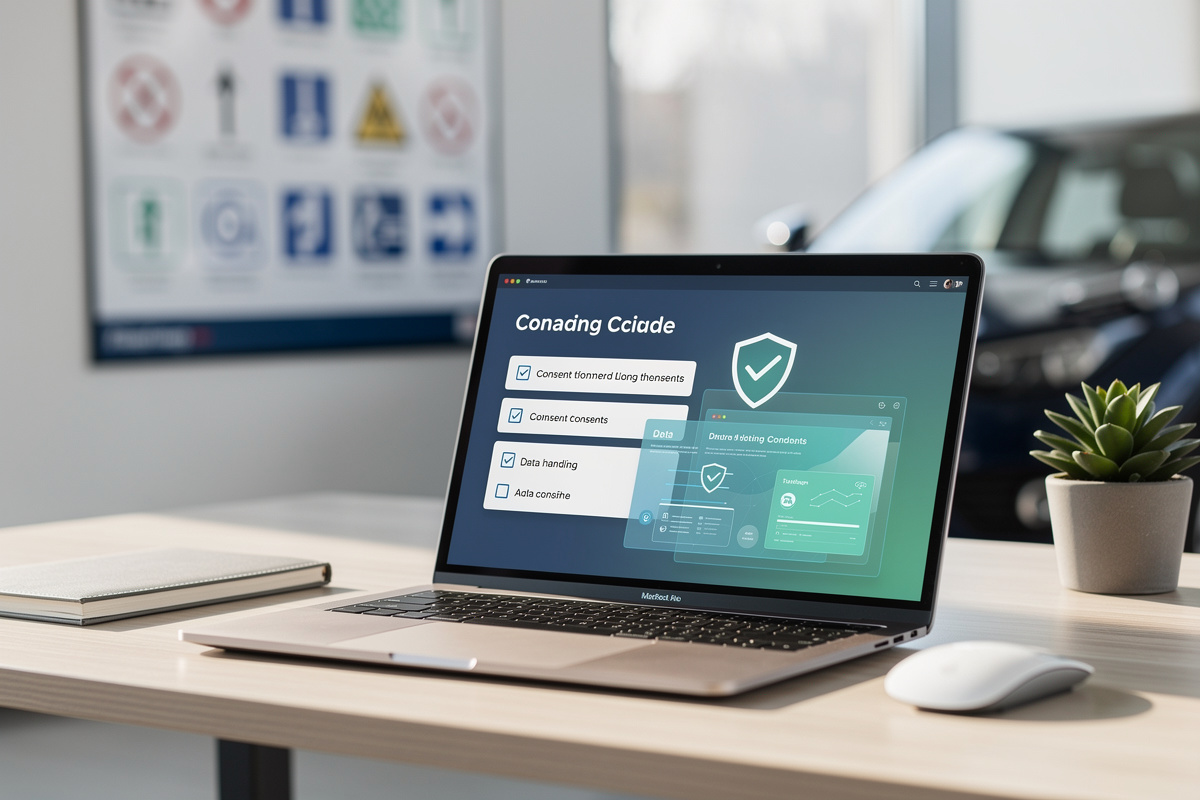 Chatbot auto ecole conforme au RGPD avec consentement et protection des données.