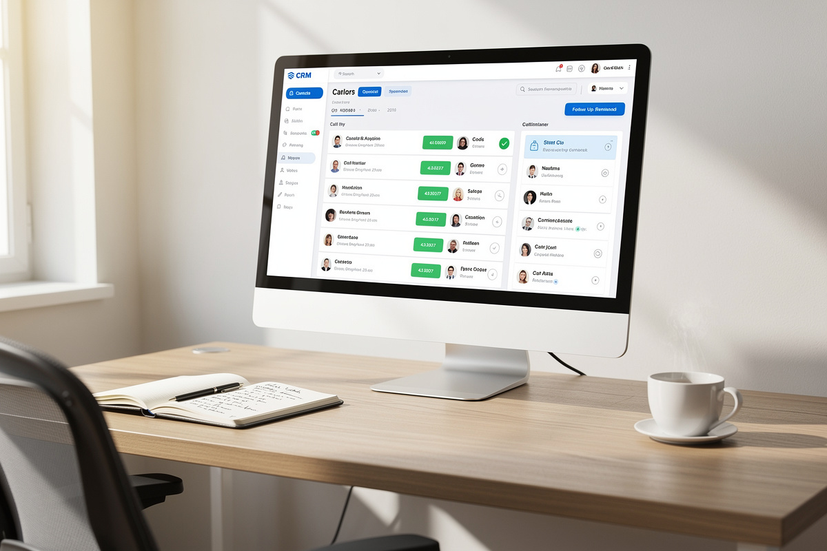 Interface CRM auto-école affichant tous les prospects et relances centralisés sur un seul écran