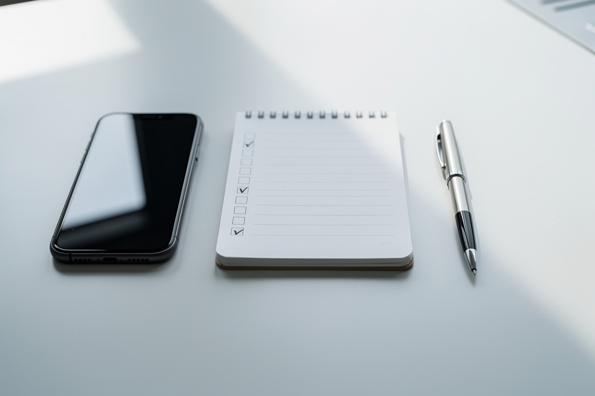 Checklist et téléphone pour qualifier prospect en 2 à 3 minutes à l’auto-école.