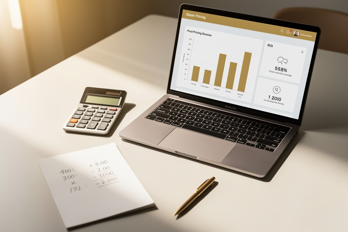 Tableau de bord illustrant le coût et le retour sur investissement d'un standard téléphonique automatique pour auto-école