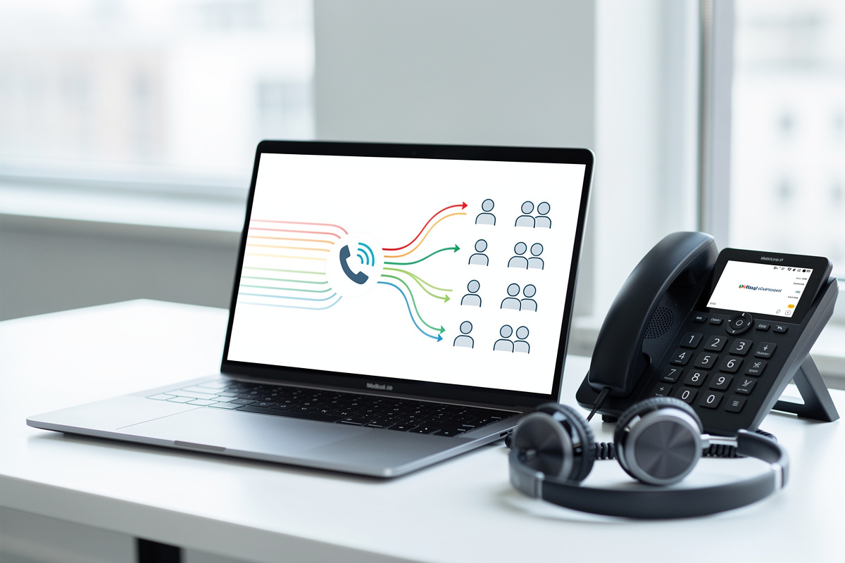 Standard téléphonique automatique illustrant le routage d’un appel vers le bon interlocuteur
