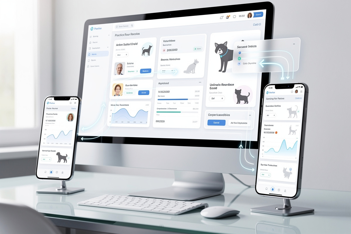 Synchronisation des données entre l’IA vocale vétérinaire et le logiciel métier