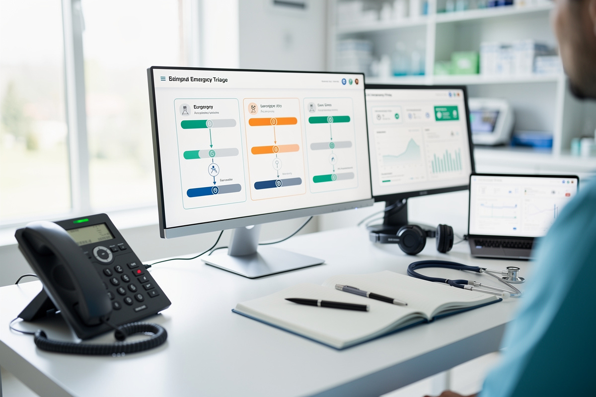 Triage vocal vétérinaire pour gérer une urgence sans perdre le contrôle.