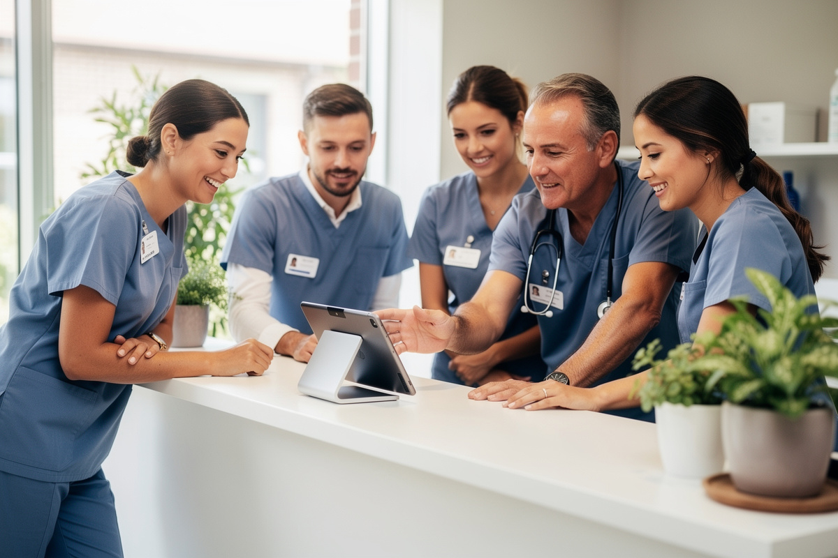 Formation de l'équipe vétérinaire à l'utilisation d'un assistant vocal IA intégré au logiciel de gestion du cabinet