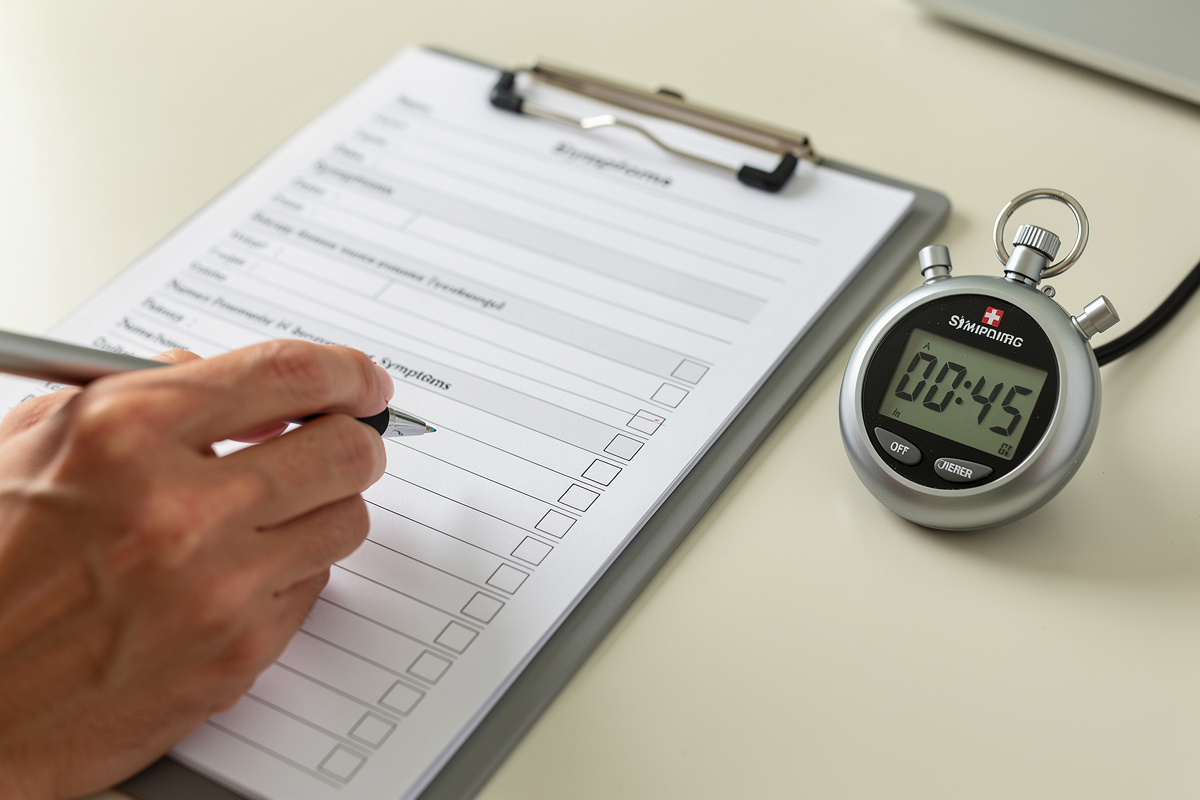 Fiche de collecte d'informations vétérinaire remplie en moins de 60 secondes lors d'un appel d'urgence