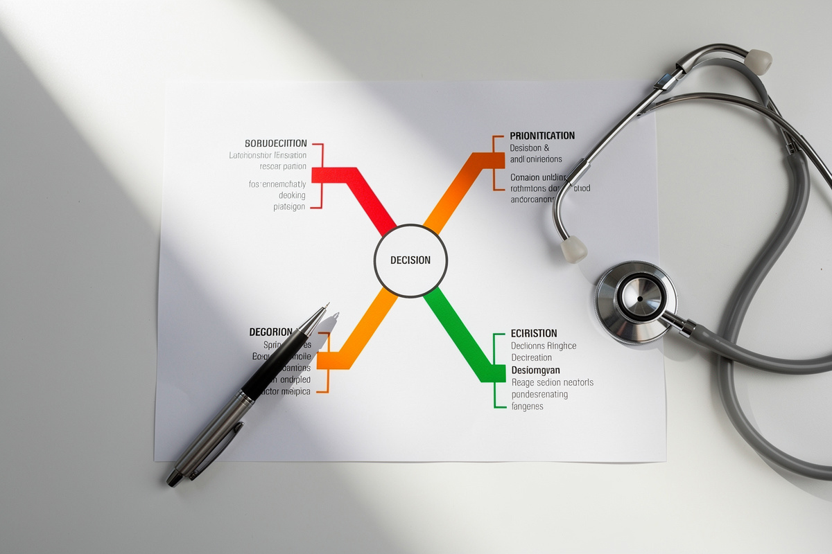 Arbre décisionnel de triage vétérinaire P1 P2 P3 illustrant les niveaux d'urgence d'un appel ASV