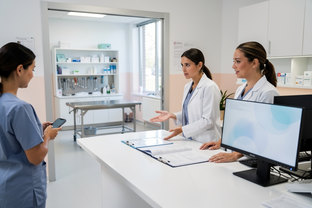 Coordination de triage telephone vétérinaire avec traçabilité et préparation de l’arrivée du patient
